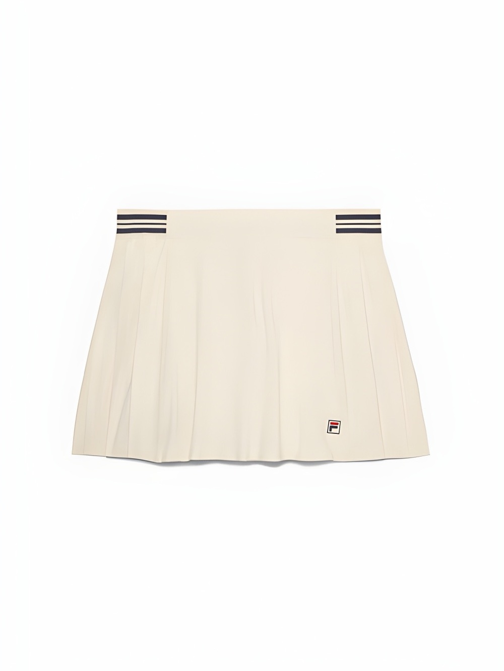 Fila Heritage Cream Tennis Skirt with Navy Stripe Waistband Size Small